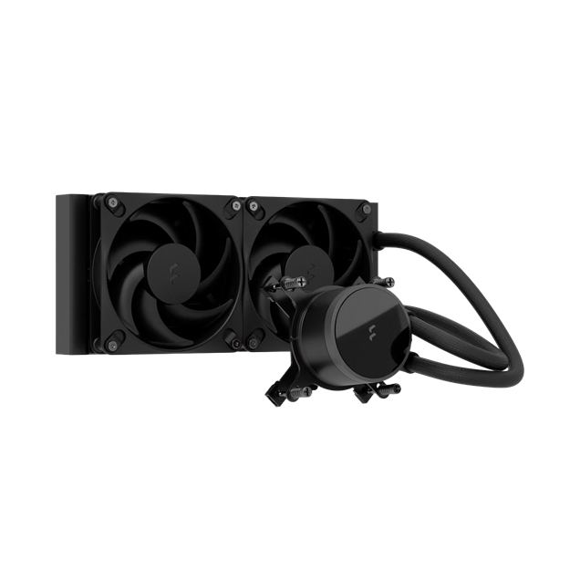 Fractal Design Radius 240 AIO CPU Cooler, Black